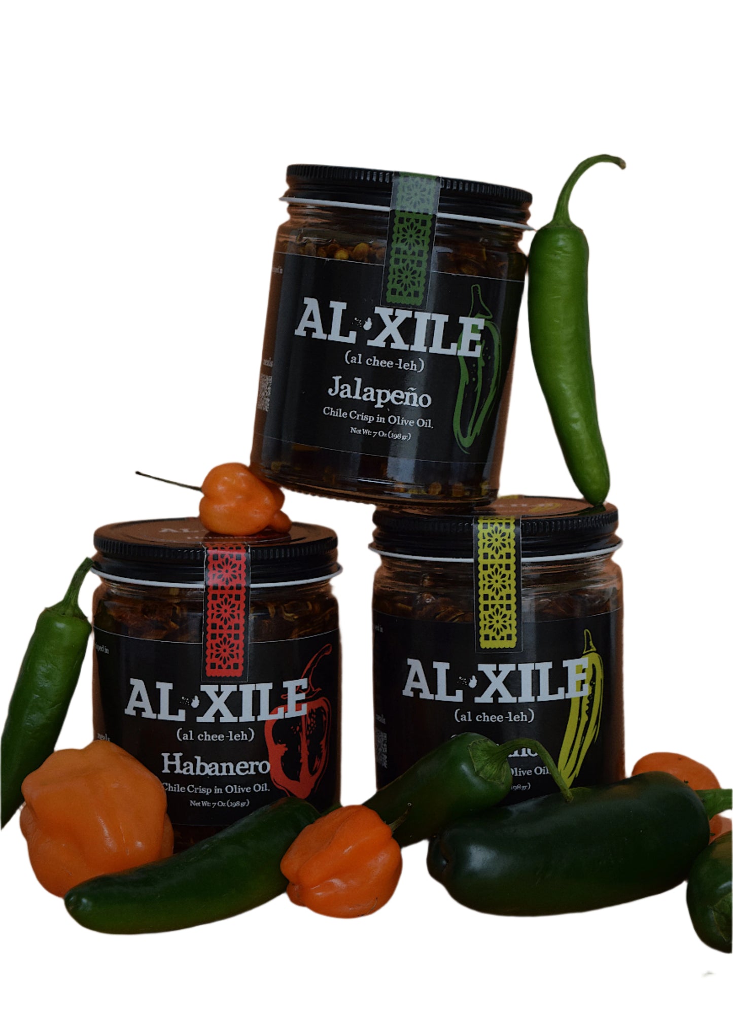 AL XILE Crisp 3-Pack  Option - Chile Crisp in Olive Oil Gift Box